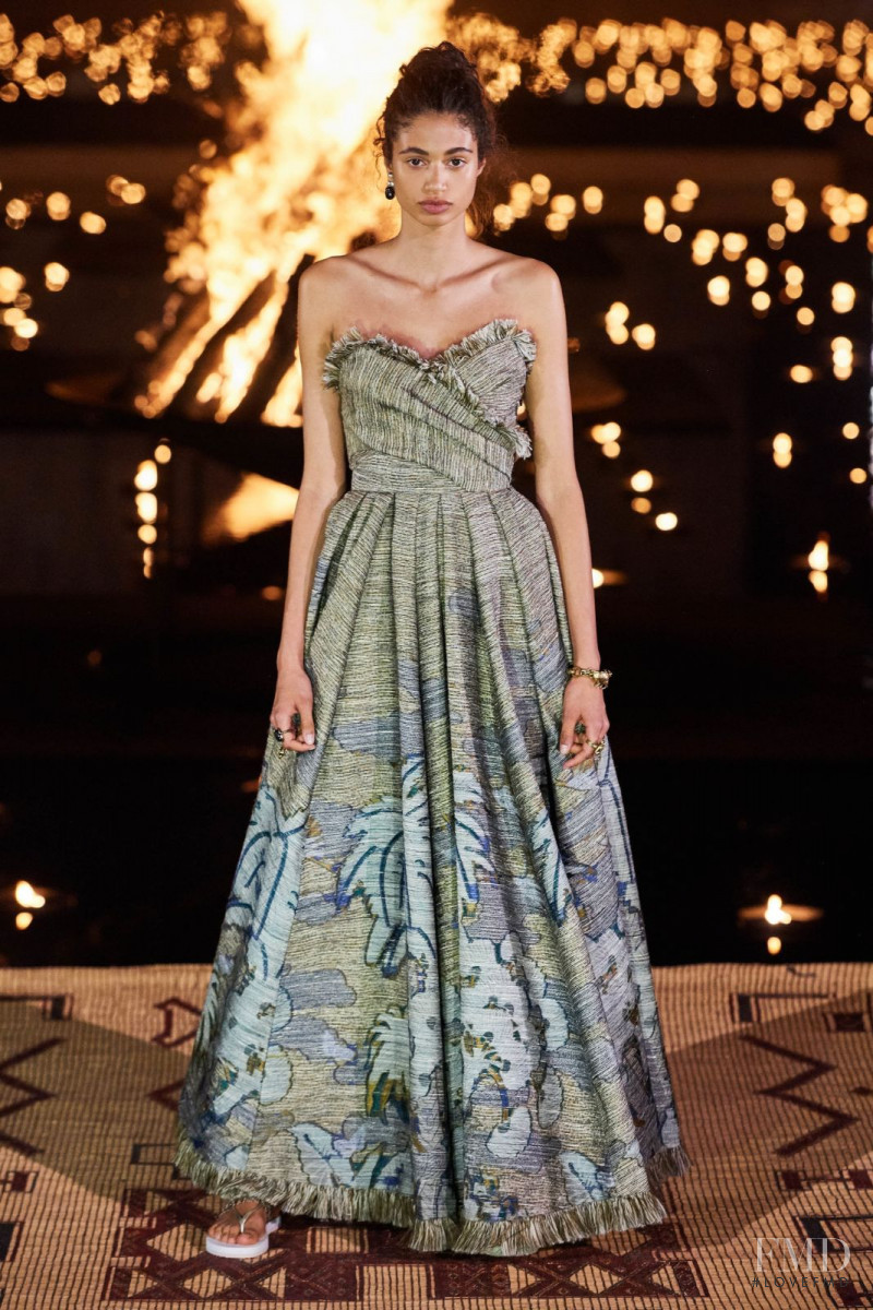 Malika El Maslouhi featured in  the Christian Dior fashion show for Resort 2020
