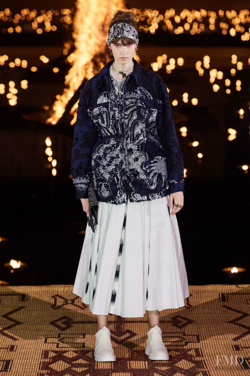 Nana Reznichenko featured in  the Christian Dior fashion show for Resort 2020