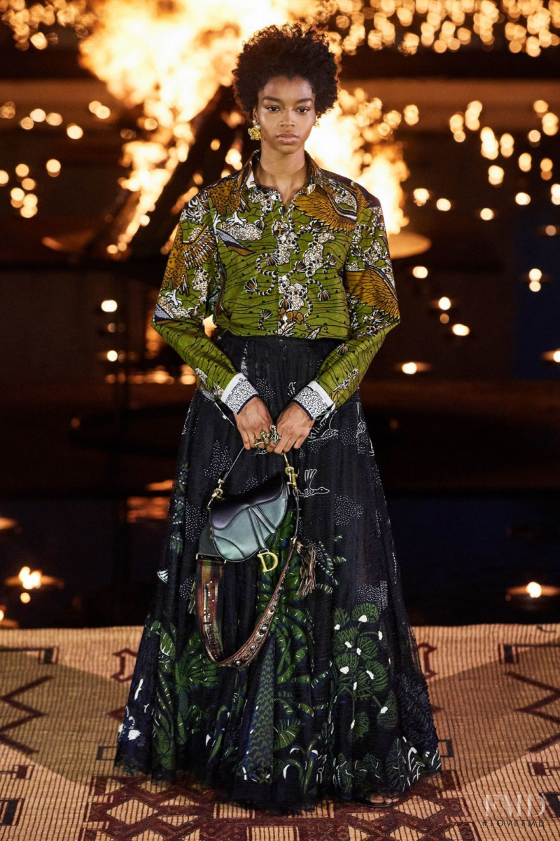 Kyla Ramsey featured in  the Christian Dior fashion show for Resort 2020