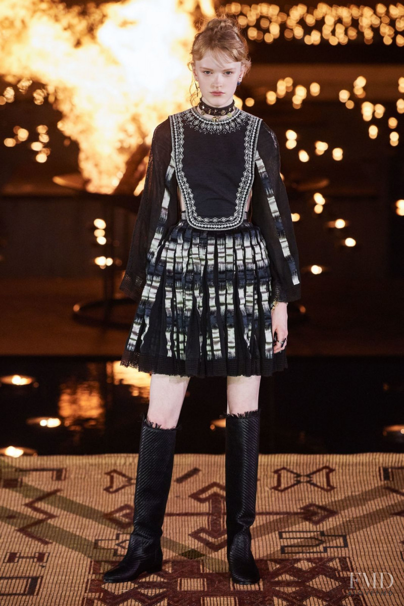 Hannah Motler featured in  the Christian Dior fashion show for Resort 2020