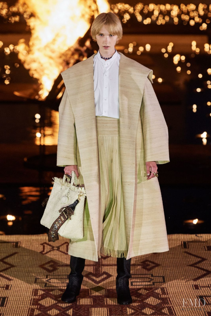 Bente Oort featured in  the Christian Dior fashion show for Resort 2020