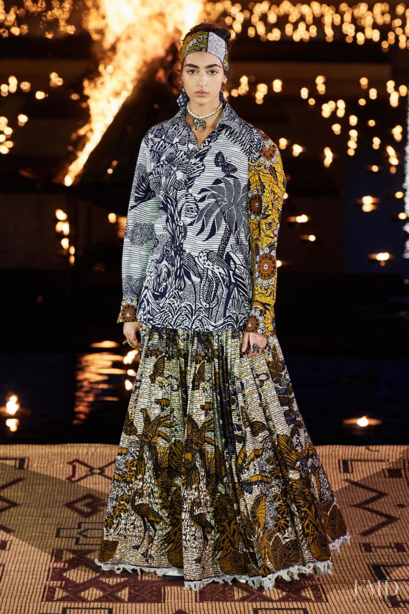 Nora Attal featured in  the Christian Dior fashion show for Resort 2020