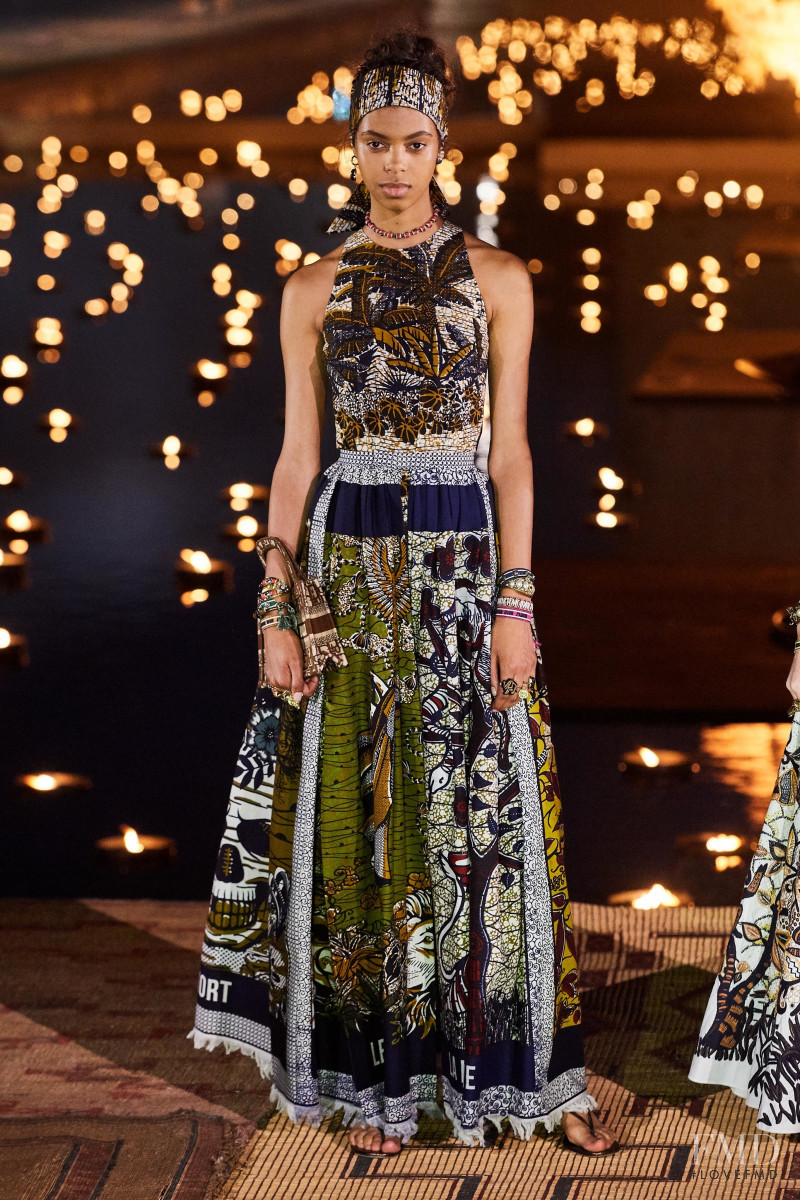 Alyssa Traore featured in  the Christian Dior fashion show for Resort 2020