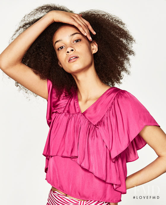 Noemie Abigail featured in  the Zara catalogue for Summer 2019