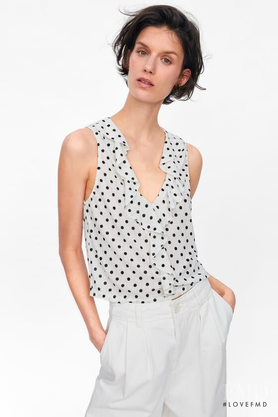 Marte Mei van Haaster featured in  the Zara catalogue for Summer 2019