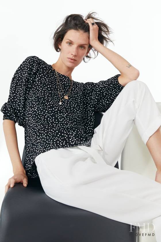 Marte Mei van Haaster featured in  the Zara catalogue for Summer 2019