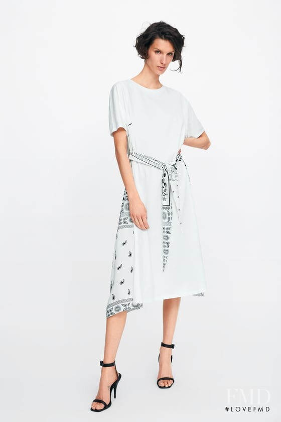 Marte Mei van Haaster featured in  the Zara catalogue for Summer 2019