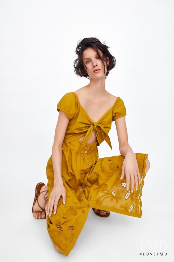 Marte Mei van Haaster featured in  the Zara catalogue for Summer 2019