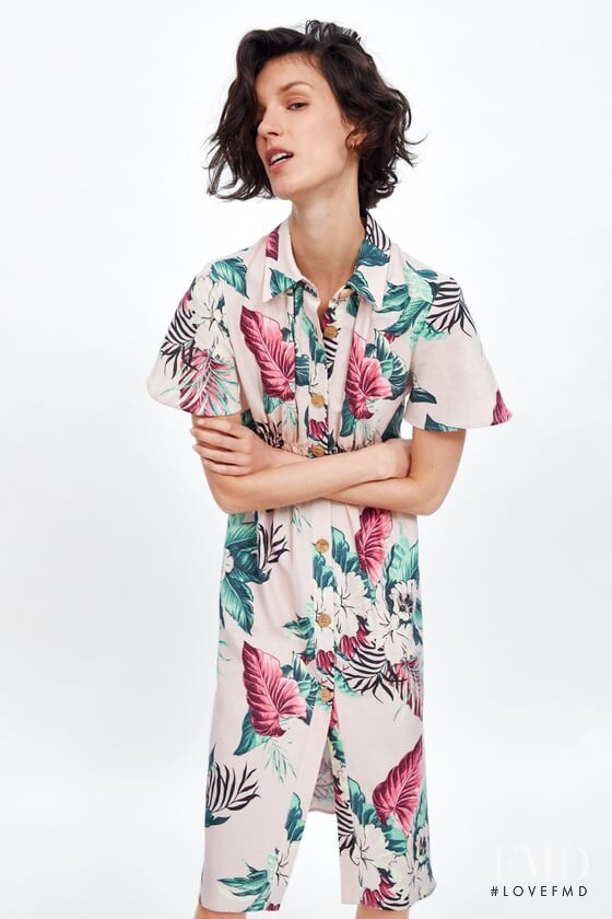 Marte Mei van Haaster featured in  the Zara catalogue for Summer 2019