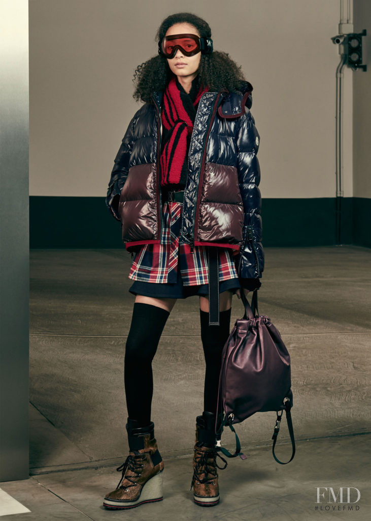 Noemie Abigail featured in  the Moncler lookbook for Autumn/Winter 2017