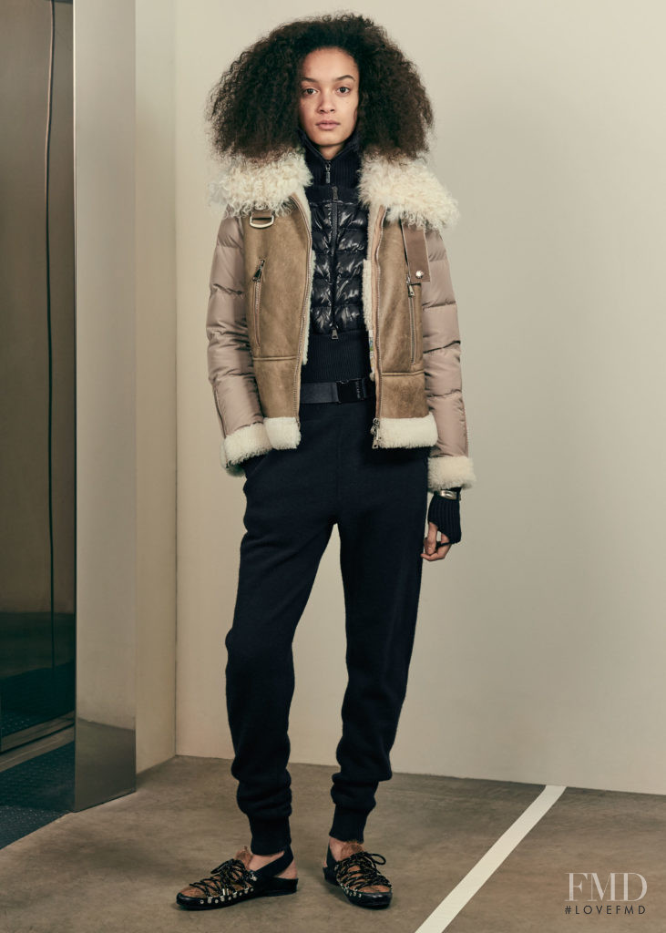 Noemie Abigail featured in  the Moncler lookbook for Autumn/Winter 2017