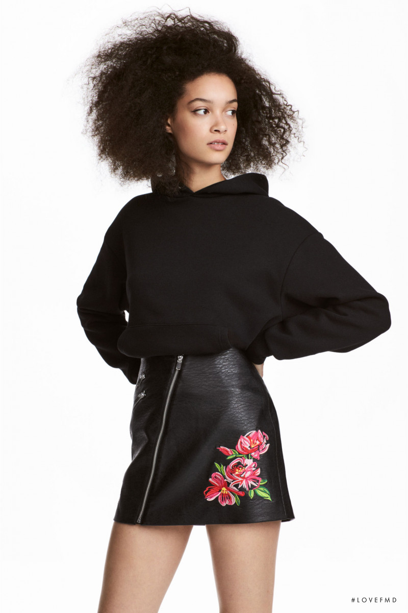 Noemie Abigail featured in  the H&M catalogue for Pre-Fall 2017
