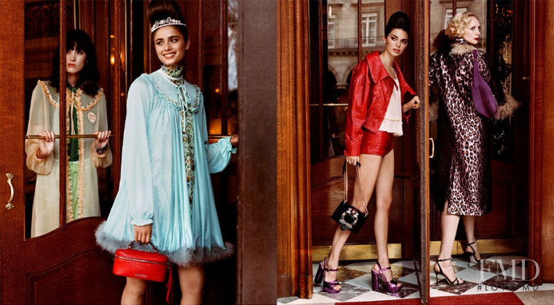 Kendall Jenner featured in  the Miu Miu advertisement for Cruise 2019