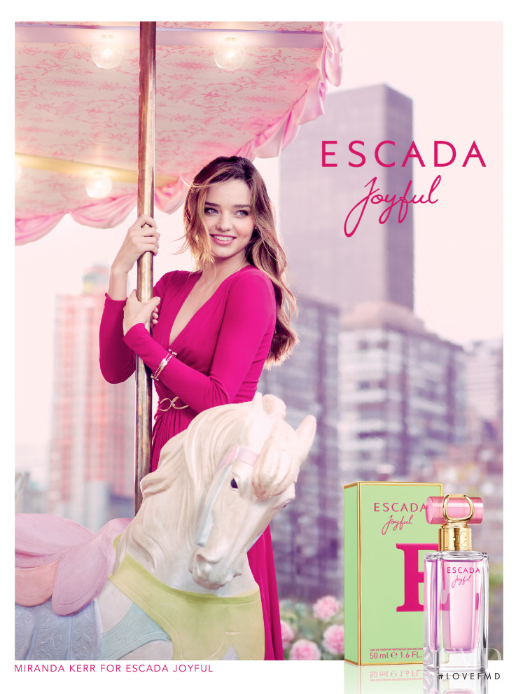 Miranda Kerr featured in  the Escada Joyful Fragrance advertisement for Spring/Summer 2011
