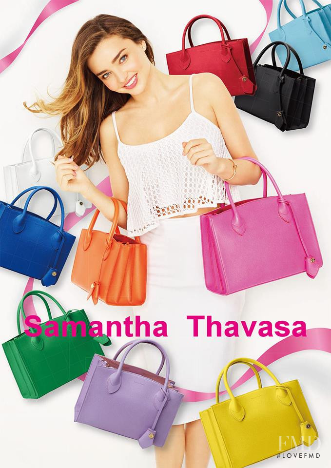 Miranda Kerr featured in  the Samantha Thavasa advertisement for Spring/Summer 2014