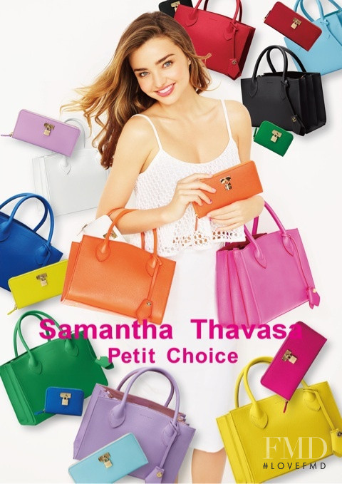 Miranda Kerr featured in  the Samantha Thavasa advertisement for Spring/Summer 2014