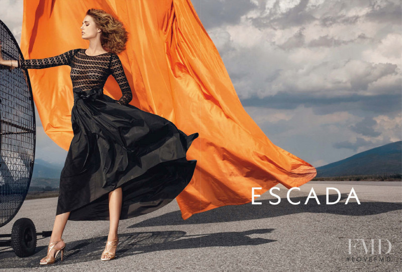 Andreea Diaconu featured in  the Escada Joyful Fragrance advertisement for Spring/Summer 2015