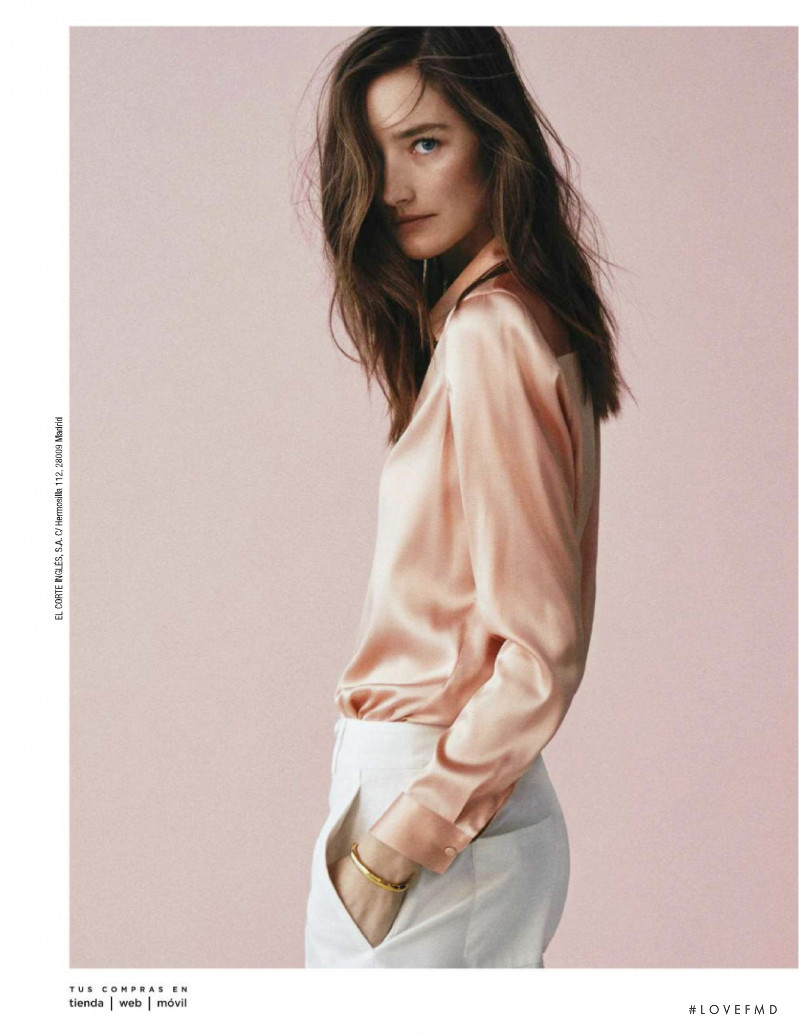 Joséphine Le Tutour featured in  the El Corte Ingles advertisement for Spring/Summer 2019