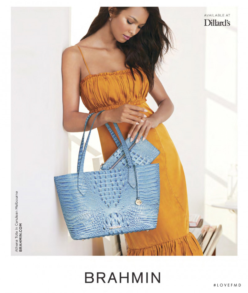 Lais Ribeiro featured in  the Brahmin advertisement for Spring/Summer 2019