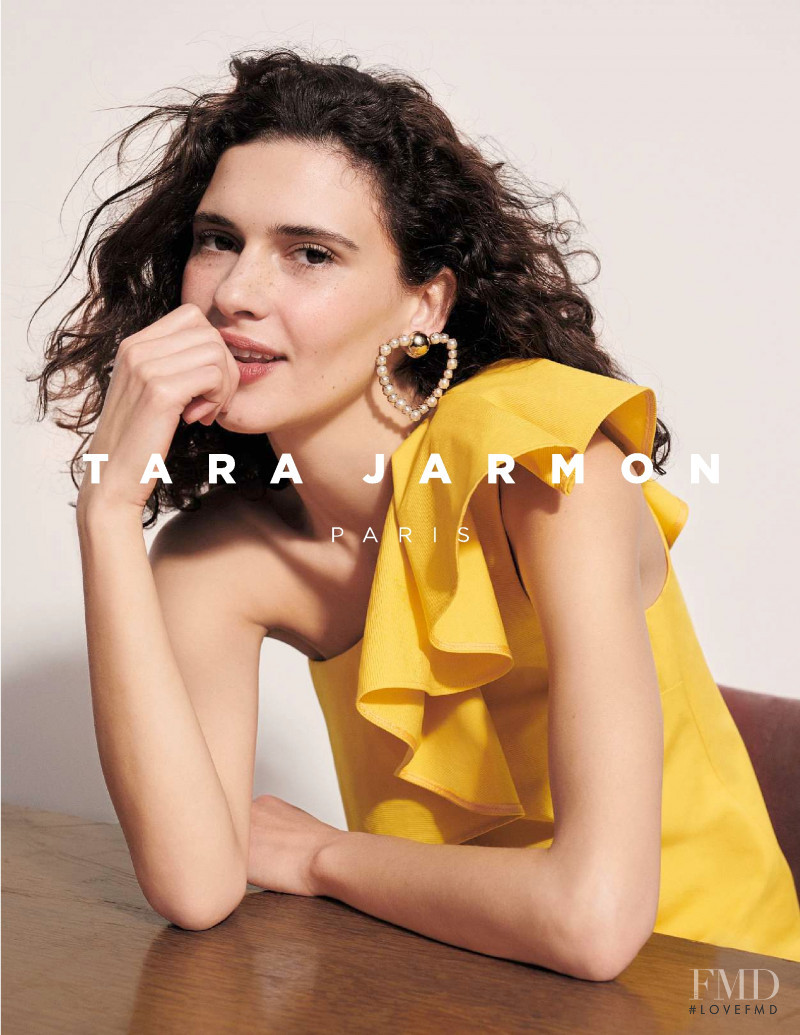 Iana Godnia featured in  the Tara Jarmon advertisement for Spring/Summer 2019