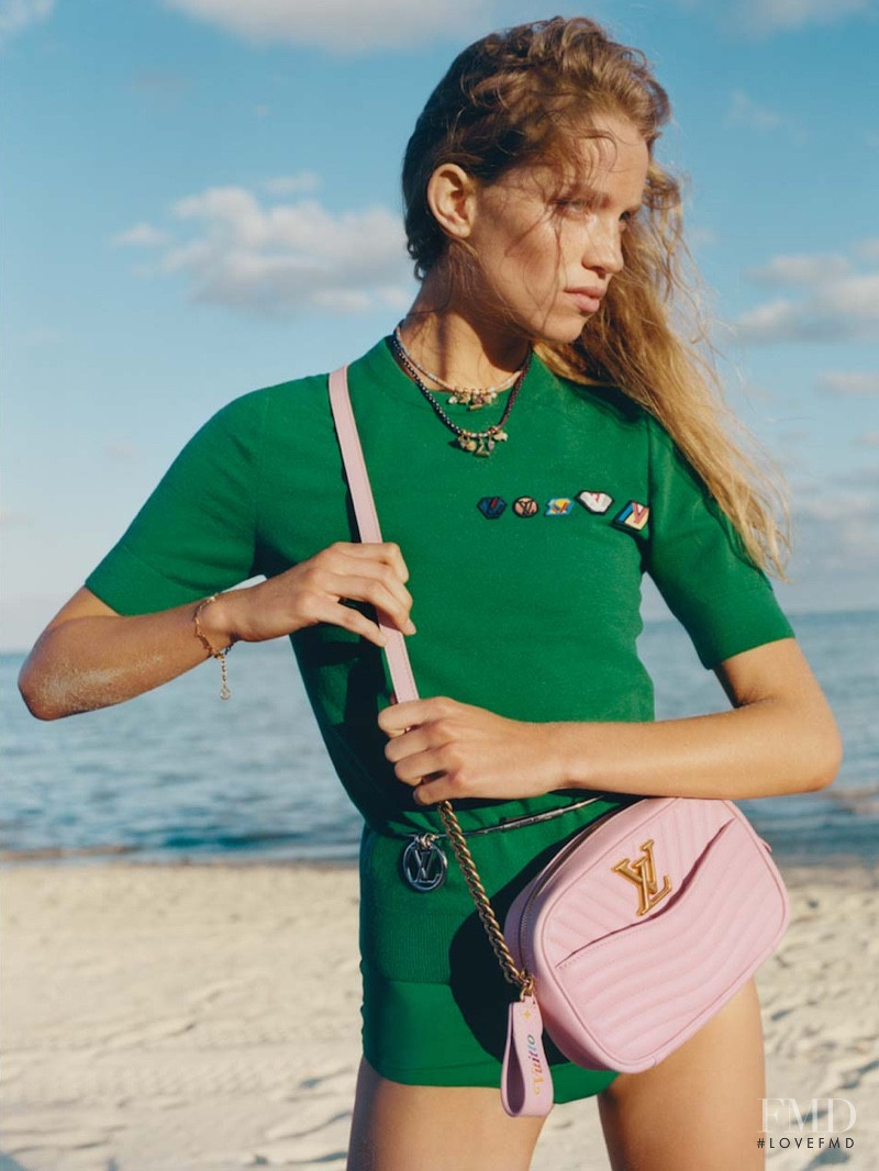 Rebecca Leigh Longendyke featured in  the Louis Vuitton The New Tambour Horizon advertisement for Summer 2019