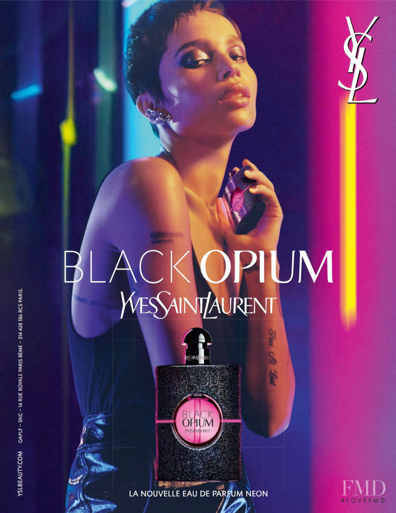 YSL Fragrance Black Opium Fragrance advertisement for Spring/Summer 2019