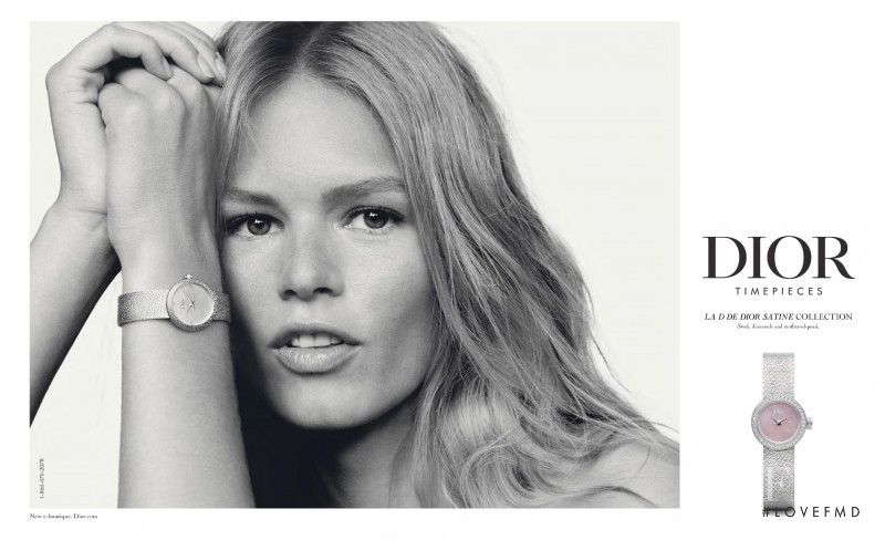 Anna Ewers featured in  the Dior Watch advertisement for Spring/Summer 2019