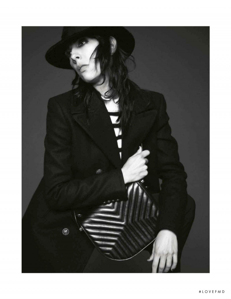 Jamie Bochert featured in  the Saint Laurent advertisement for Fall 2019