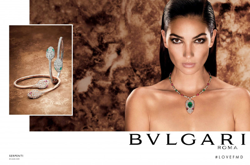 Lily Aldridge featured in  the Bulgari advertisement for Autumn/Winter 2019