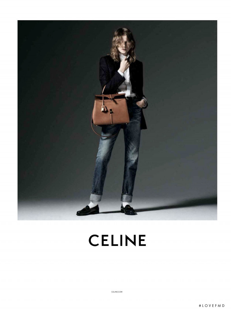 Marland Backus featured in  the Celine advertisement for Autumn/Winter 2019