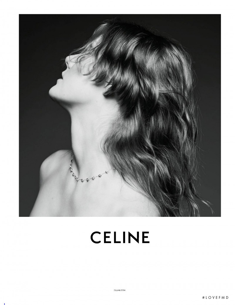 Marland Backus featured in  the Celine advertisement for Autumn/Winter 2019