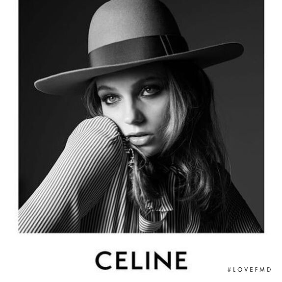 Fran Summers featured in  the Celine advertisement for Autumn/Winter 2019
