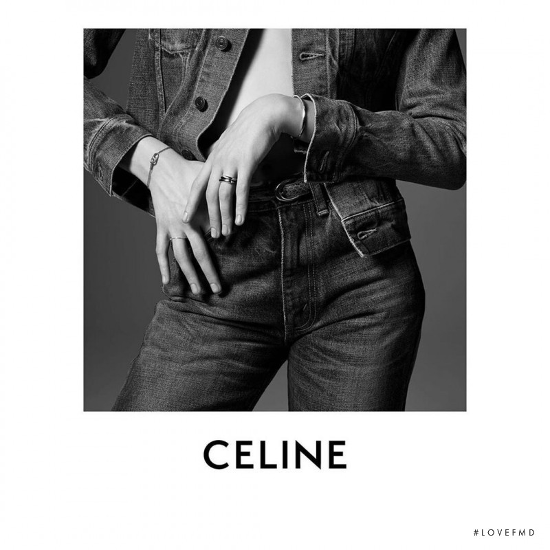 Fran Summers featured in  the Celine advertisement for Autumn/Winter 2019