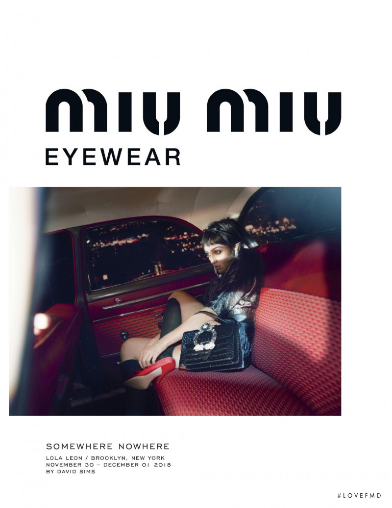 Miu Miu Eyewear advertisement for Spring/Summer 2019