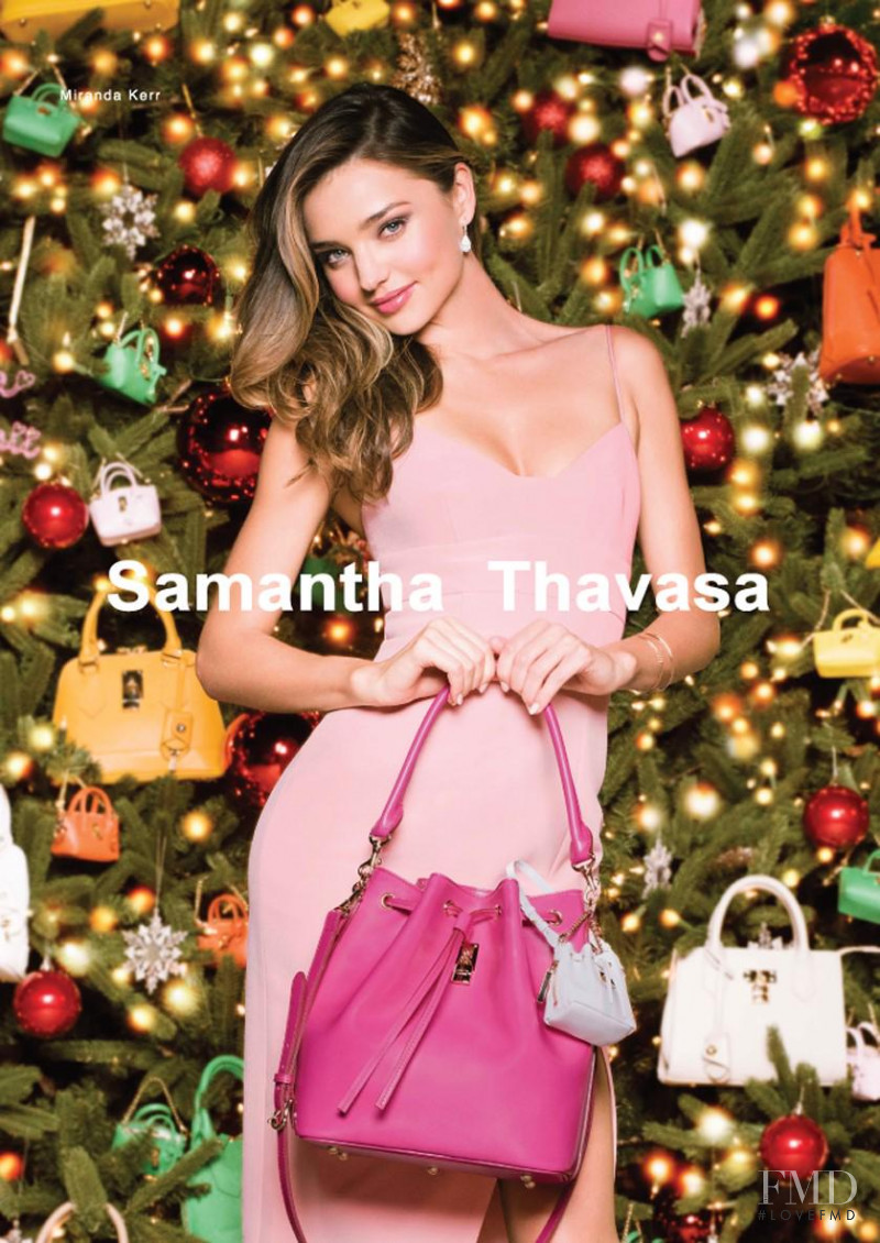 Miranda Kerr featured in  the Samantha Thavasa advertisement for Christmas 2014