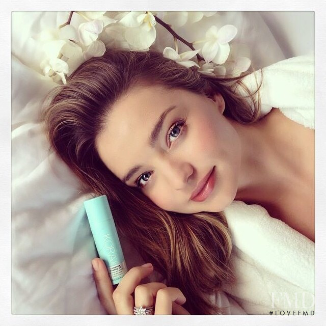 Miranda Kerr featured in  the Kora Organics advertisement for Autumn/Winter 2014