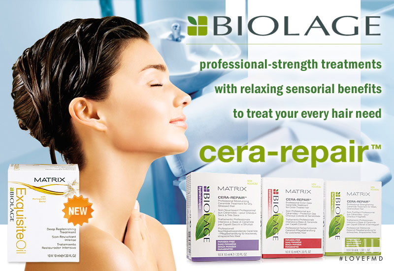 Miranda Kerr featured in  the Biolage advertisement for Spring/Summer 2006