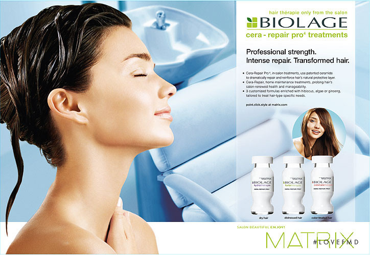 Miranda Kerr featured in  the Biolage advertisement for Spring/Summer 2006