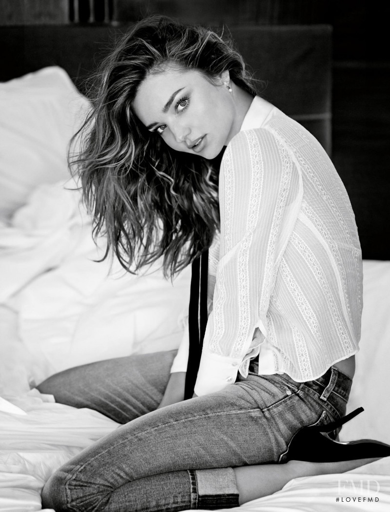 Miranda Kerr featured in  the 7 For All Mankind advertisement for Autumn/Winter 2014