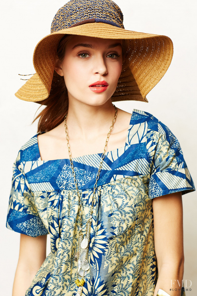 Josephine Skriver featured in  the Anthropologie catalogue for Spring/Summer 2014