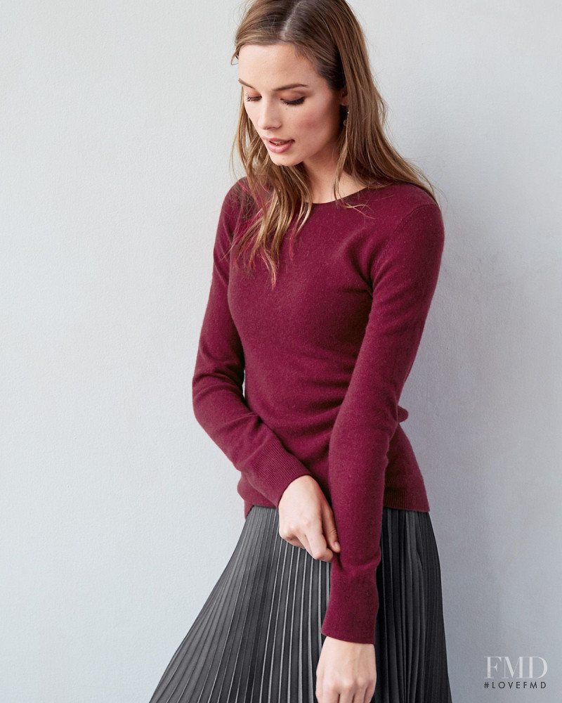 Abi Fox featured in  the Garnet Hill catalogue for Autumn/Winter 2016