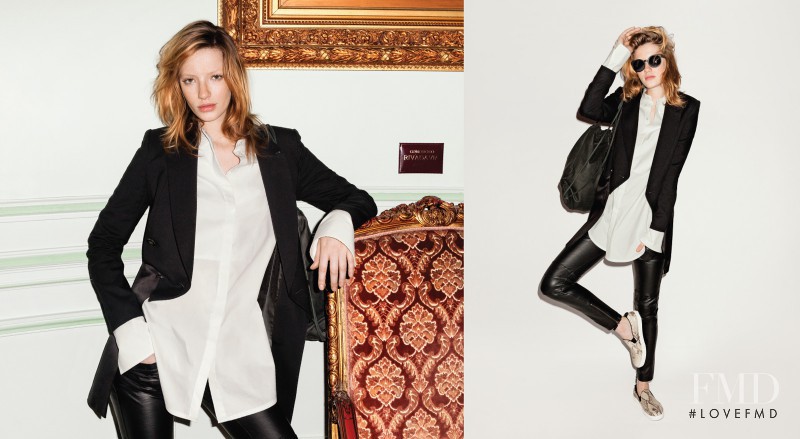 Milagros Schmoll featured in  the Maria Cher advertisement for Autumn/Winter 2013