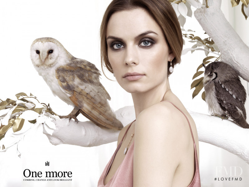 Abi Fox featured in  the One More Jewelry advertisement for Spring/Summer 2018