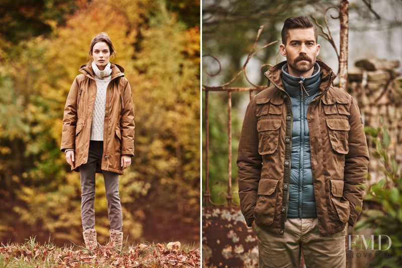 Abi Fox featured in  the Aigle lookbook for Autumn/Winter 2014