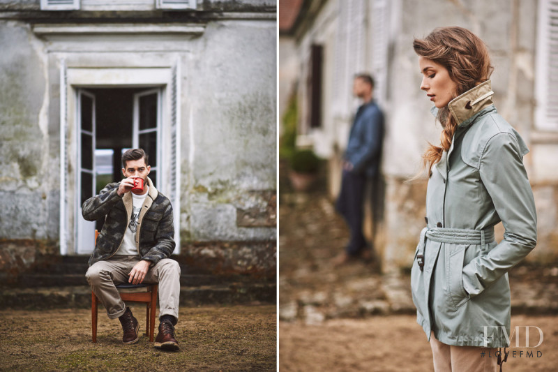 Abi Fox featured in  the Aigle lookbook for Autumn/Winter 2014