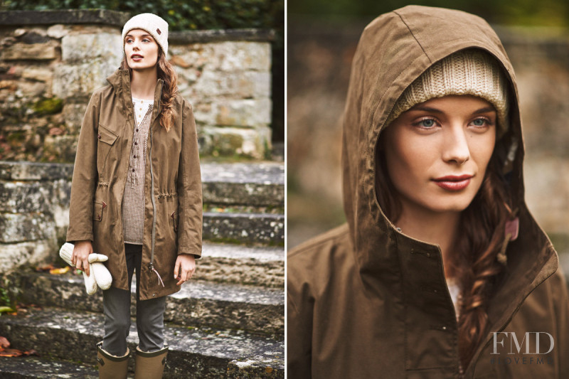 Abi Fox featured in  the Aigle lookbook for Autumn/Winter 2014
