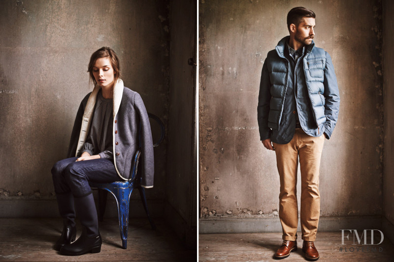 Abi Fox featured in  the Aigle lookbook for Autumn/Winter 2014