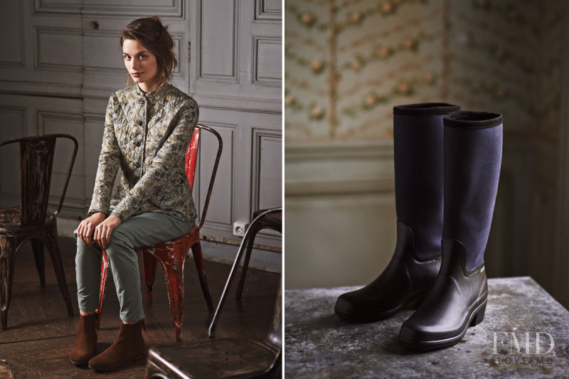 Abi Fox featured in  the Aigle lookbook for Autumn/Winter 2014