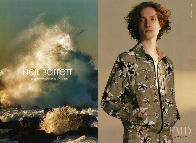 Neil Barrett Neil Barrett S/S 2019 Campaign advertisement for Spring/Summer 2019