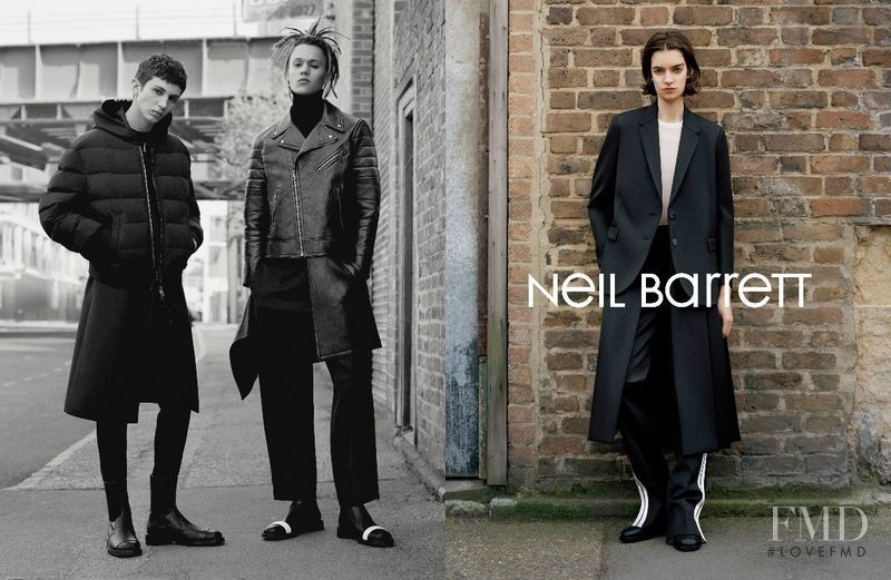 Celine Delaugere featured in  the Neil Barrett Neil Barrett F/W 2017 advertisement for Autumn/Winter 2017